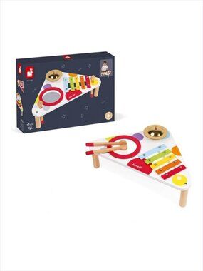 Janod Wooden Musical Table Confetti - Children's Musical Instrument New Sealed